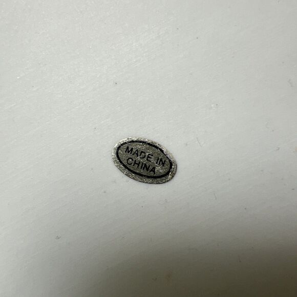 Vintage Rare 6pc Ceramic Flower Rectangular Bowl in Wicker Basket Hand Painted - Picture 7 of 9